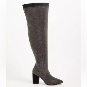 Studded Stretch Over the Knee Boot